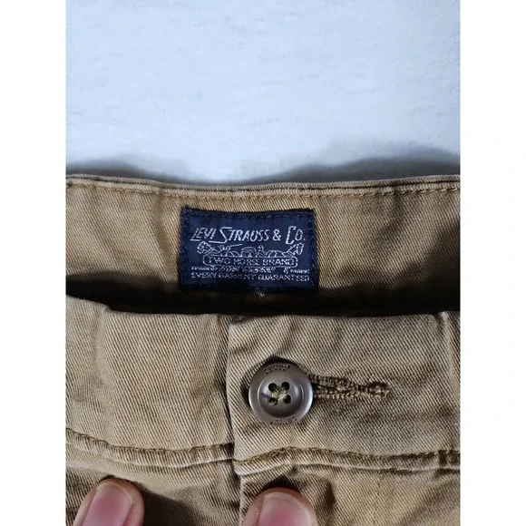 Levis Straight Stretch Chino Pants Mens 36x30 Khaki - Picture 5 of 13